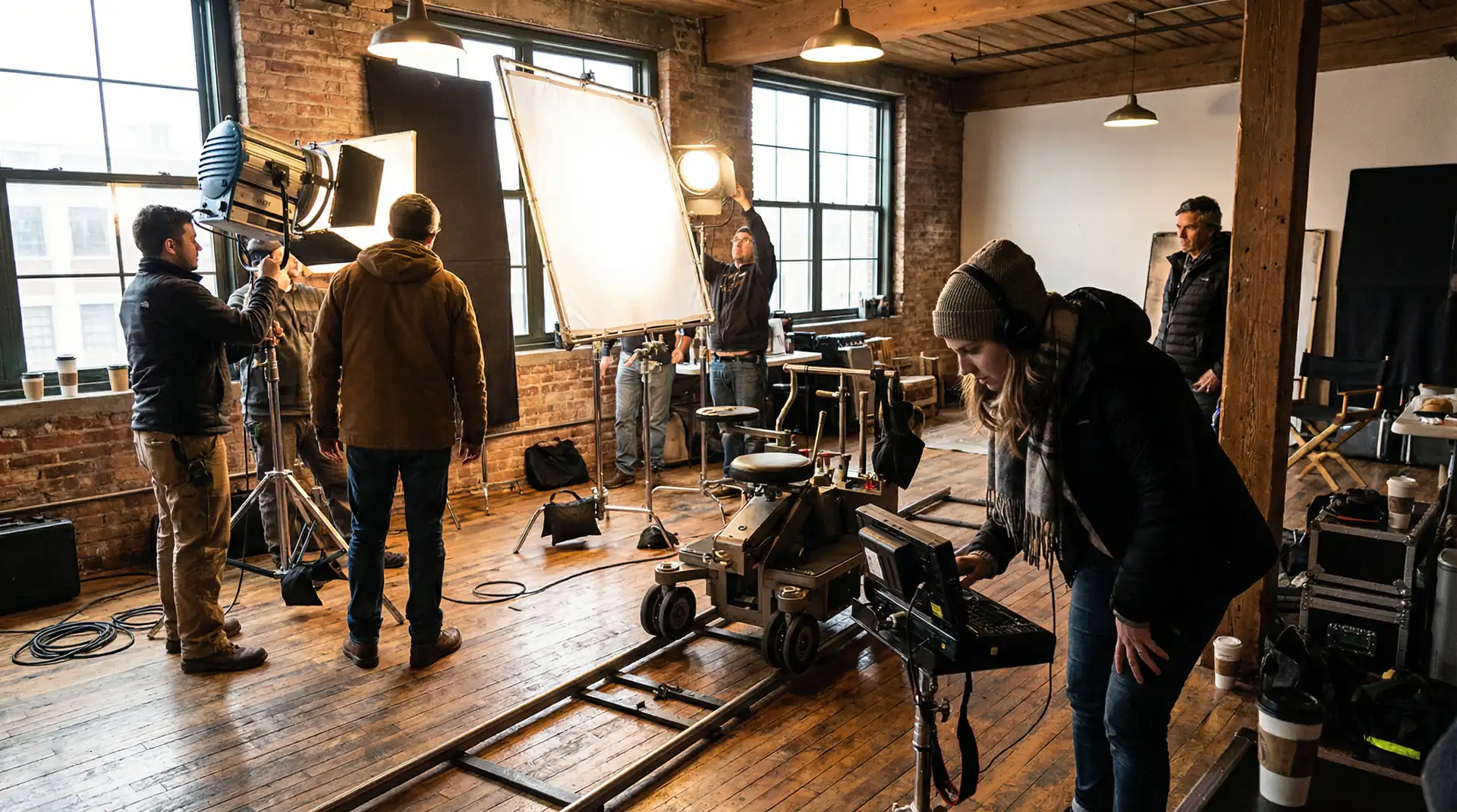 小视频 拍摄现场灯光布置花絮